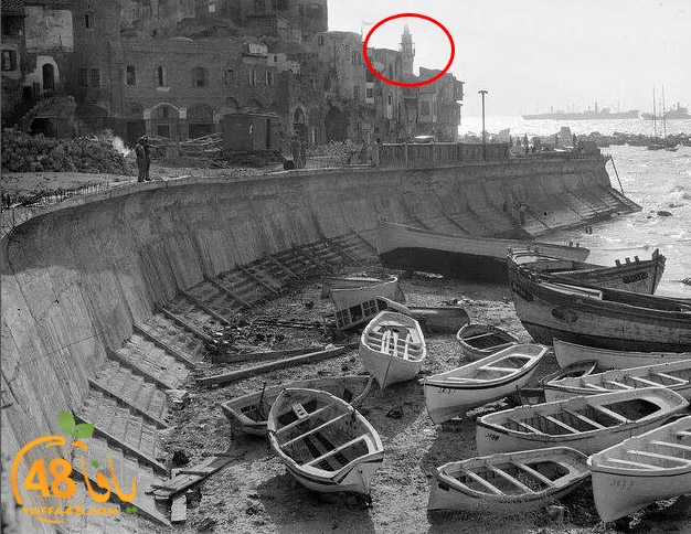  صور تاريخية نادرة لمسجد البحر والميناء بيافا قبل عام النكبة