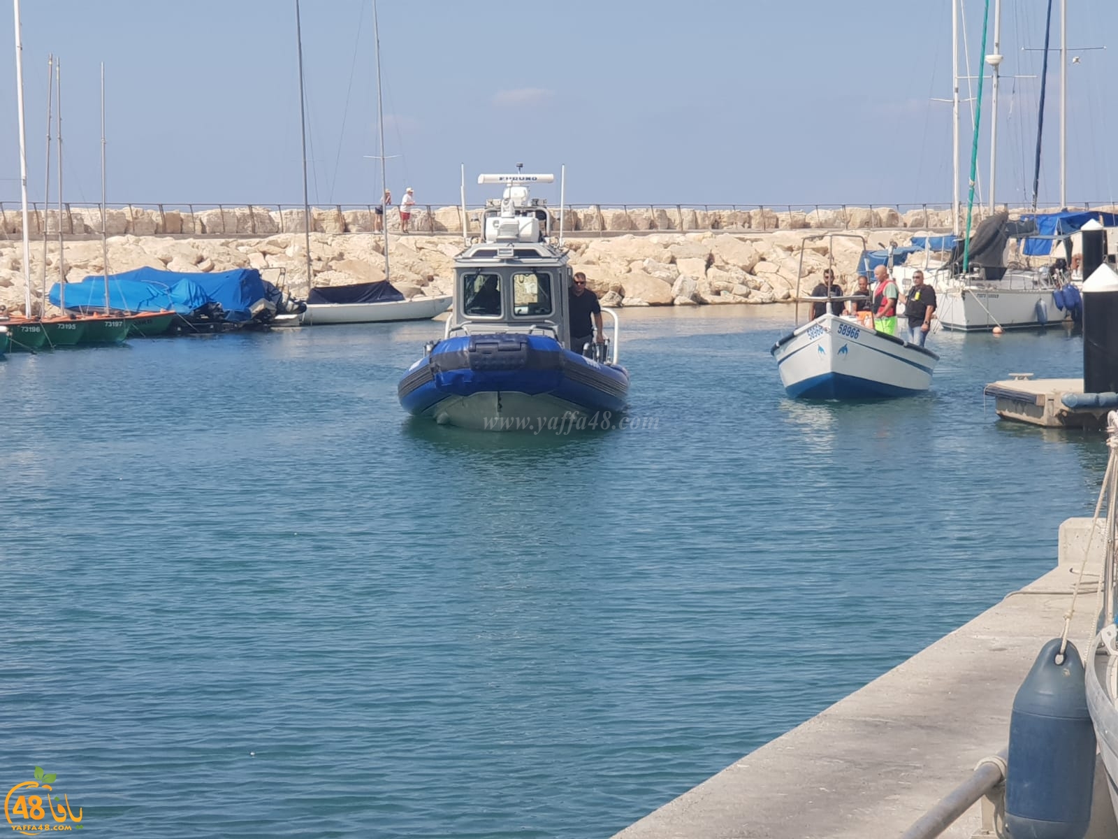  بالفيديو: توقيف 4 صيادين من يافا للتحقيق بحادثة مقتل غواص على شاطئ روبين بلماحيم