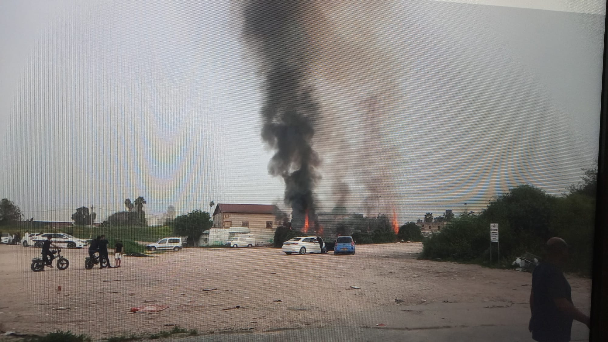   الرملة: حريق داخل مستودعات ولا أنباء عن اصابات