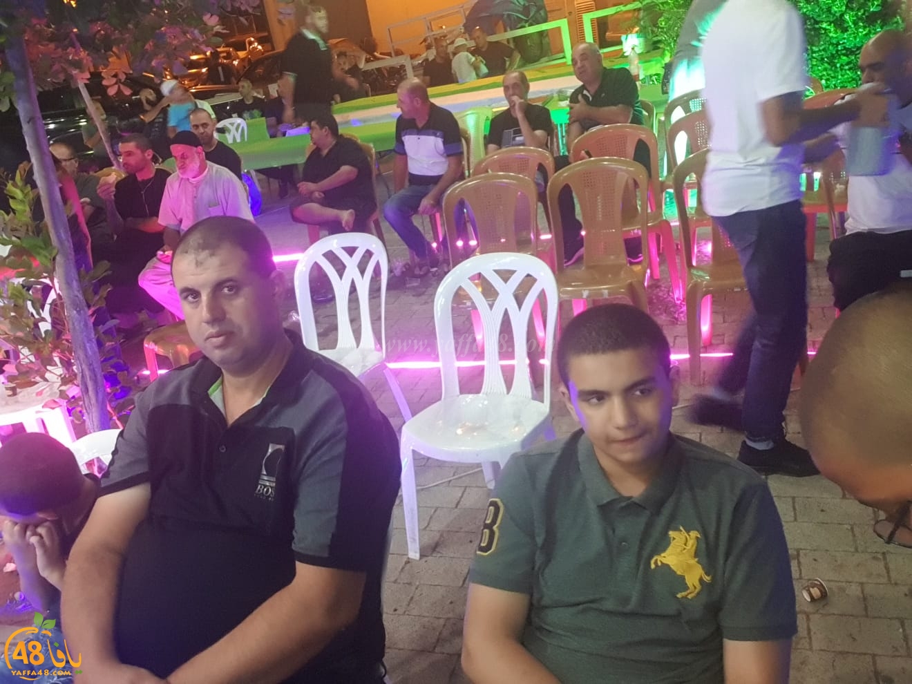 بالصور : خيمة الهدى تنظم أمسية دعوية في ضيافة عائلة أبو خليفة بيافا