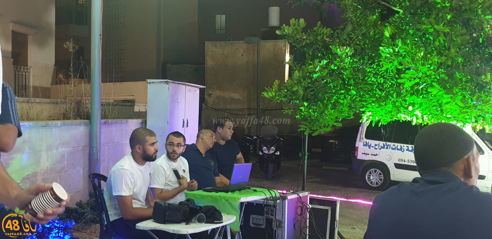  بالصور : خيمة الهدى تنظم أمسية دعوية في ضيافة عائلة أبو خليفة بيافا