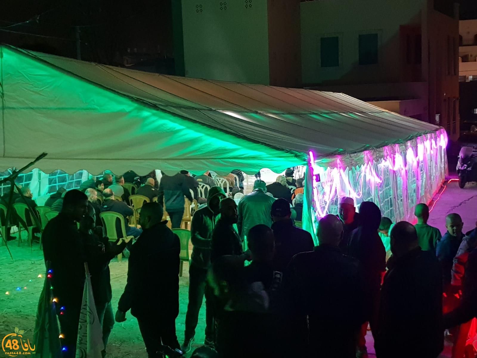 بالصور : خيمة الهدى تنظم أمسية دعوية في ضيافة عائلة كحيل بيافا