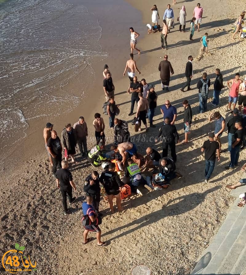 فيديو: انتشال جثة غريق على شاطئ بحر يافا
