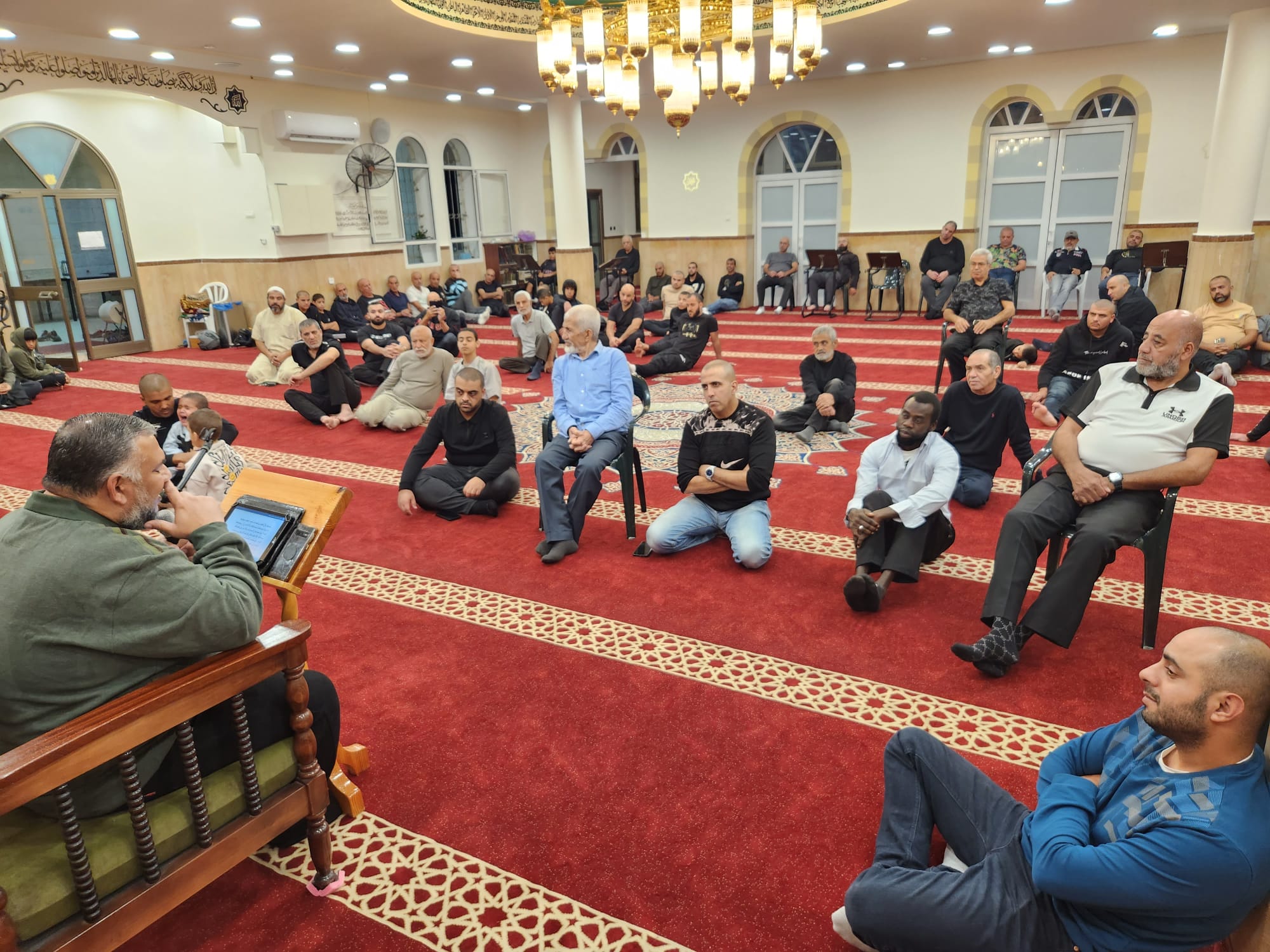 يافا: بالصور الأمسية الإيمانية الأسبوعية (مجالس النور) في مسجد العجمي