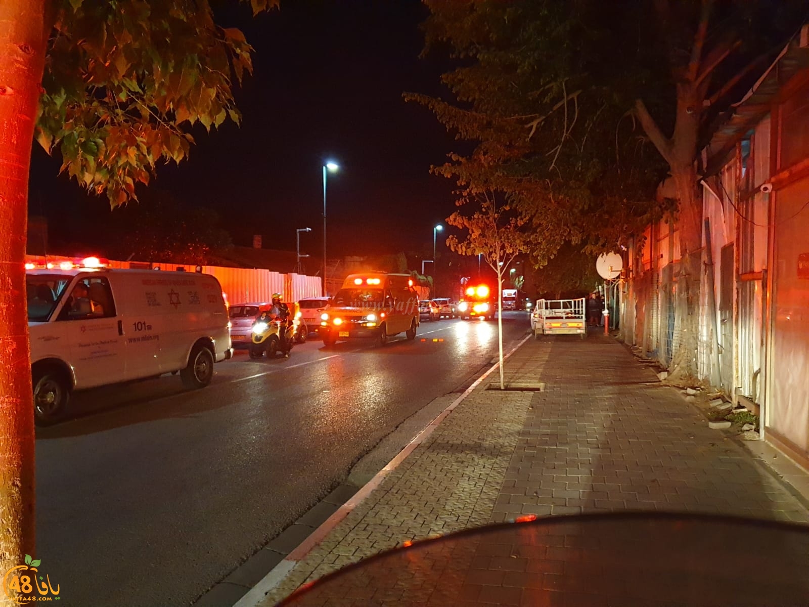   يافا: بعد اطلاق النار - الشرطة تُباشر بمطاردة مطلقي النار 