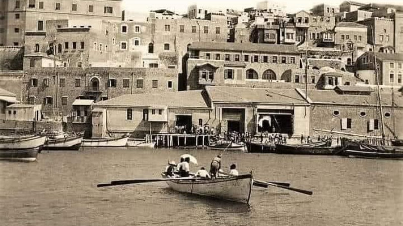 صورة نادرة من مرفأ ميناء يافا التاريخي عام 1927 