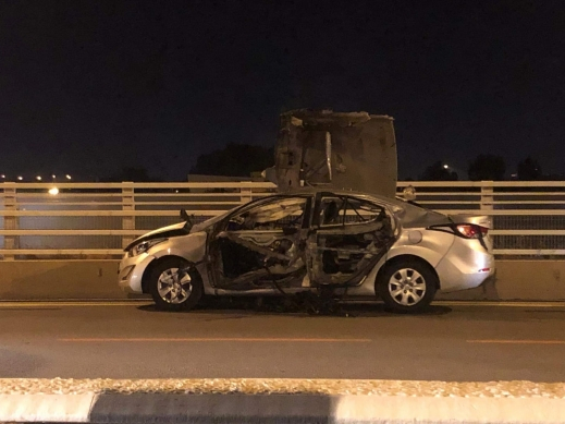  الخضيرة: اصابة خطرة لشخص بانفجار مركبة