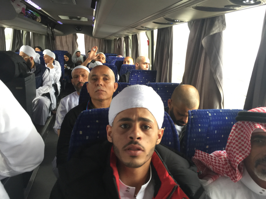 مكة المكرمة: معتمرو اللد الرملة (الجو) يغادرون الى المدينة المنورة