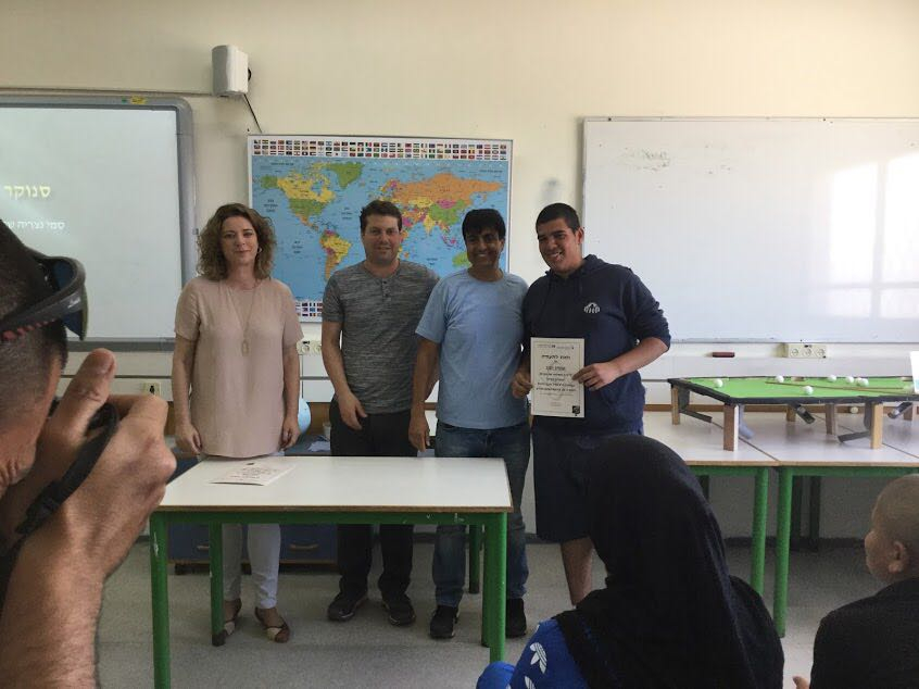 حفل  انهاء لدورة العلوم بمعهد  -دافيدزون "وايزمن للابحاث" بمدرسة التكنولوجيه تل ابيب