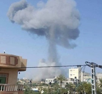 سلسلة غارات اسرائيلية على مناطق متفرقة من قطاع غزة