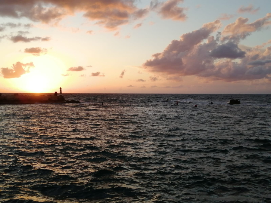  صورتي الاجمل - صور رائعة من غروب الشمس في مدينة يافا 