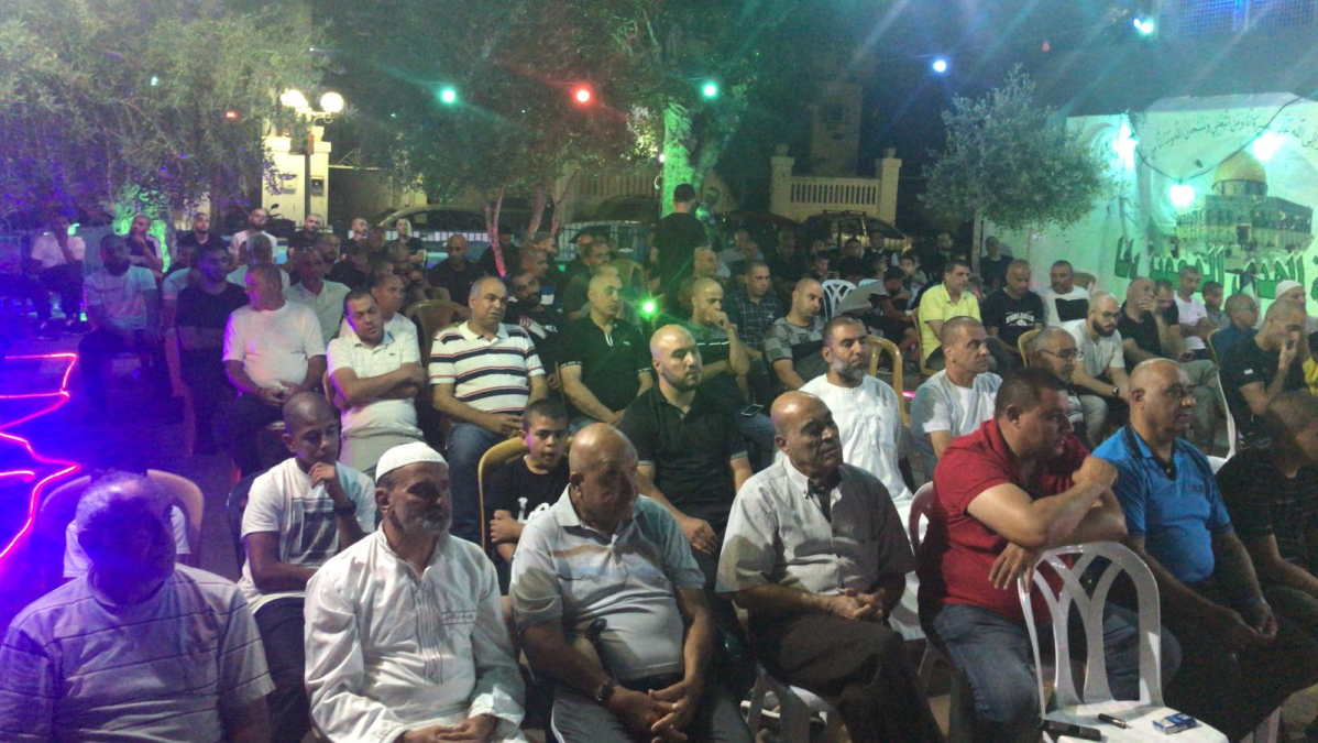 بالصور : خيمة الهدى تنظم أمسية دعوية في ضيافة عائلة "أبو شميس" بيافا