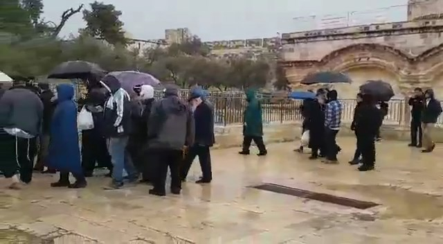  عشرات المستوطنين يقتحمون باحات المسجد الأقصى المبارك 