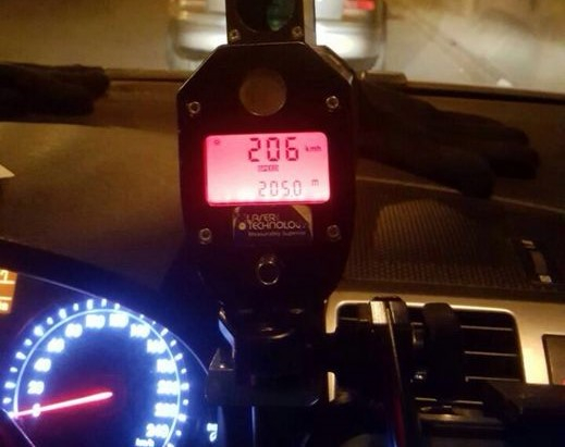 إعتقال سائق من الطيّبة قاد بسرعة 206 كلم/ ساعة في ايالون