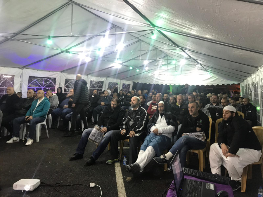 بالصور : خيمة الهدى تنظم أمسية دعوية في ضيافة عائلات أبو رحيمة وأبو دين وعنبتاوي