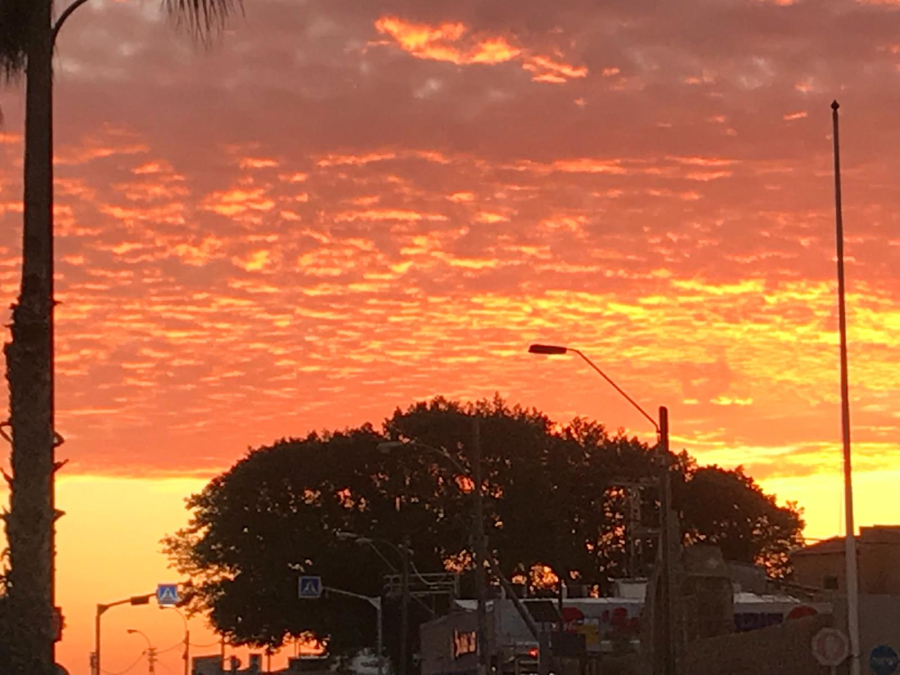 صورتي الأجمل - صور رائعة لغروب الشمس في مدينة يافا 