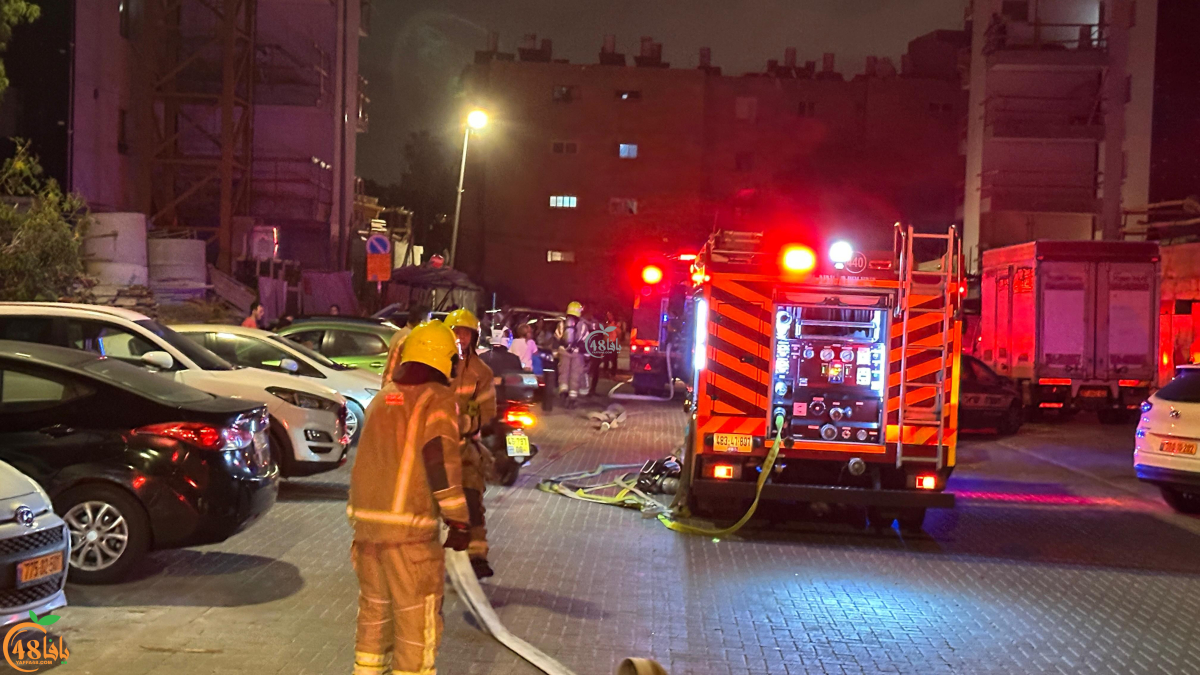 إصابة 5 أشخاص جراء حريق في مبنى سكني بشارع بتل ابيب