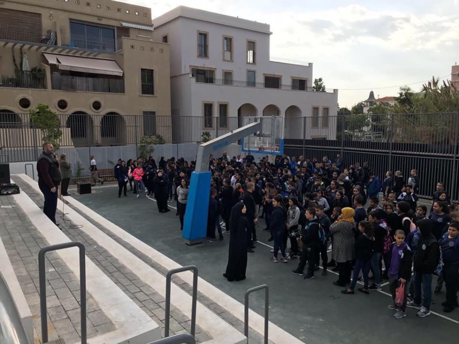 فعاليات اختتام الفصل الدراسي الأول في مدرسة يافا المستقبل الثانوية