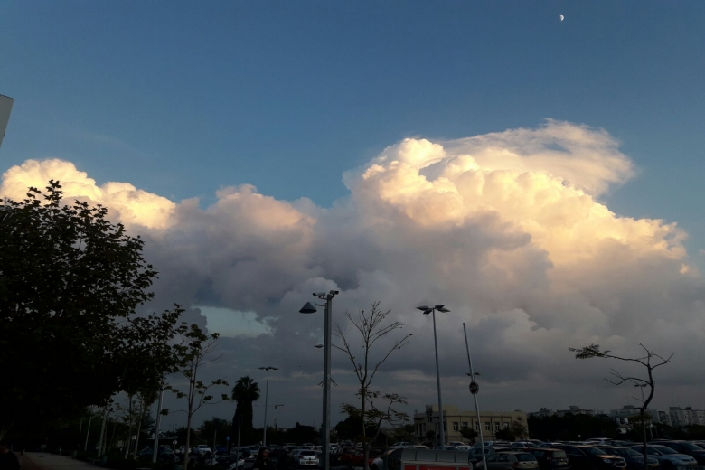 الطقس: جو غائم جزئيا