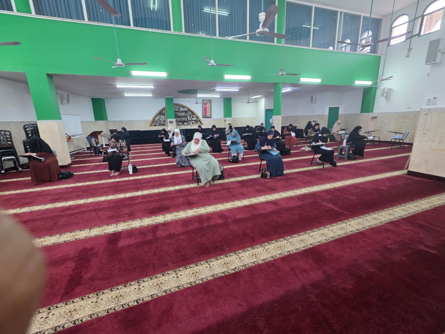 عقد امتحان إيجاز في تلاوة القرآن الكريم في مسجد الزيتونة بالرملة