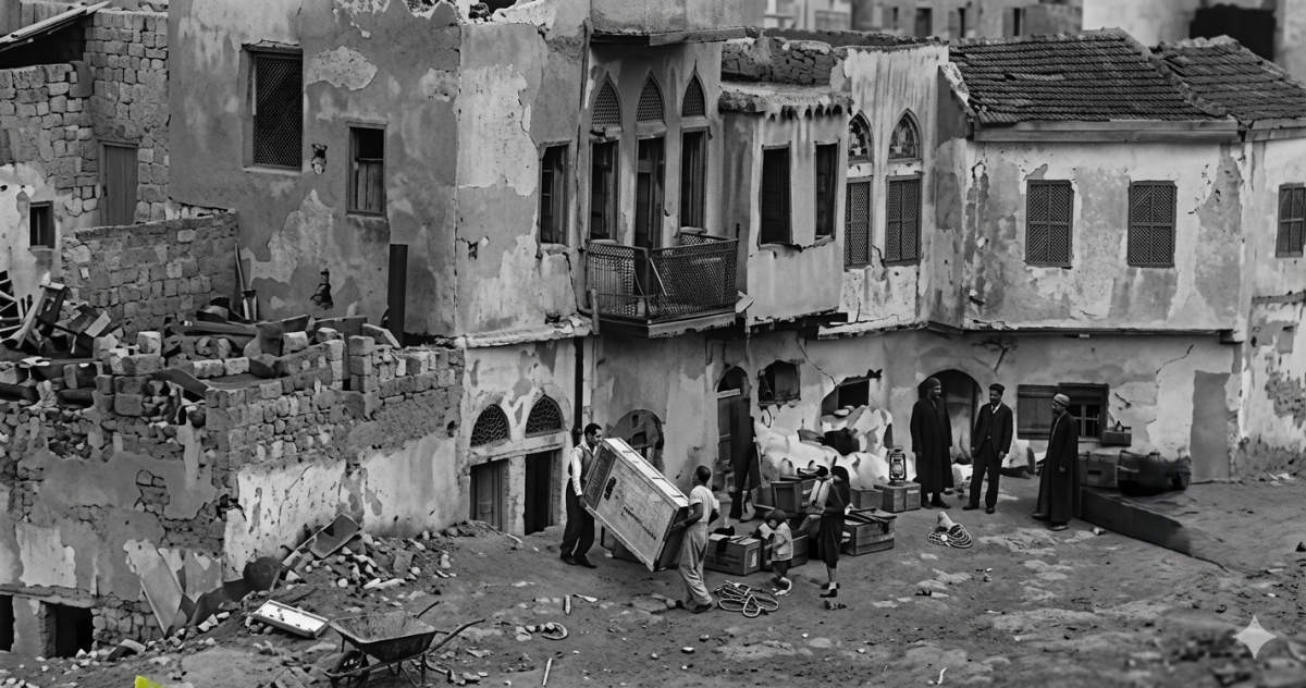 أيام نكبة| فيديو نادر جداً من تدمير مباني مدينة يافا بعد سقوطها في عام النكبة
