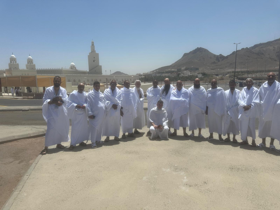 صور: انطلاق حجاج اللد والرملة إلى مكة المكرمة لأداء مناسك الحج  