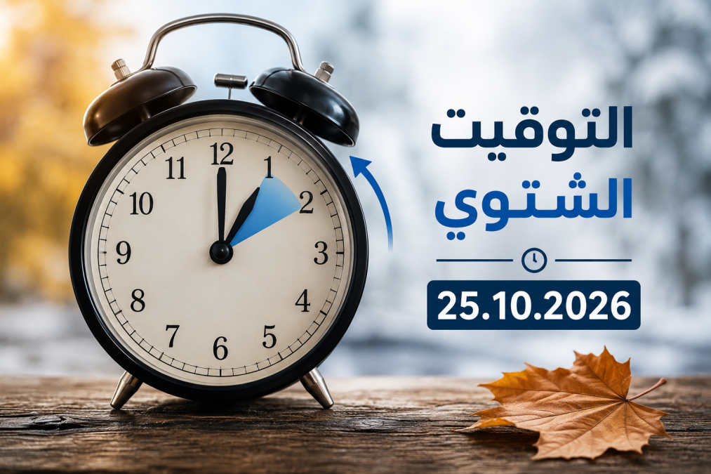وزارة الداخلية تُعلن: التوقيت الشتوي يبدأ في 25 أكتوبر