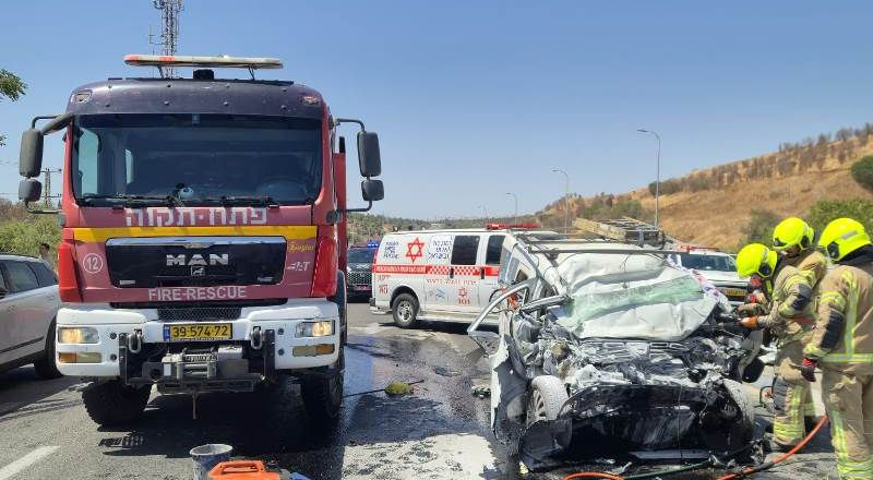 مصرع سائق مركبة اثر حادث مروّع قرب المنطقة الصناعية في موديعين