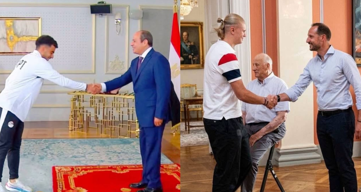 مقارنة بين استقبال هالاند في النرويج ولقاء السيسي بمنتخب...