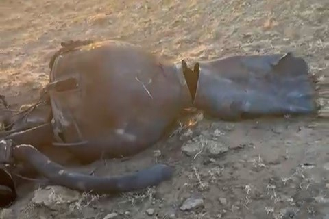 اللد: العثور على بقايا محرك صاروخ إيراني في المنطقة الصناعية 