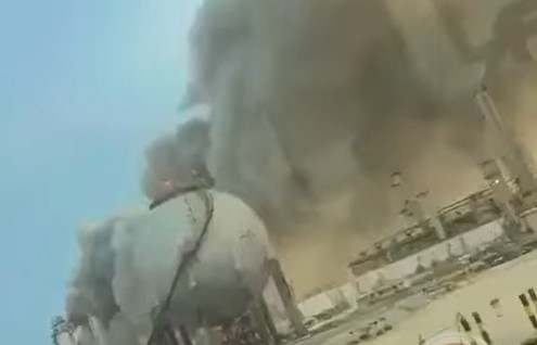 ايران تقصف منشأة أرامكو النفطية في السعودية