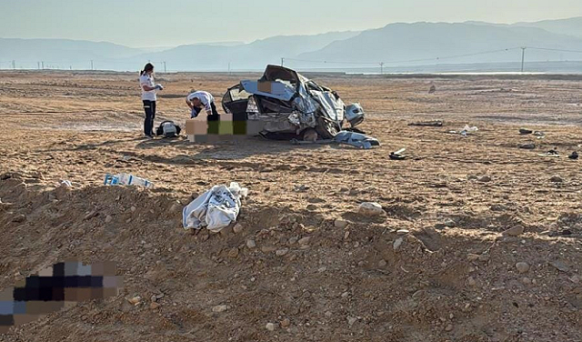 مصرع فتى وإصابة ثلاثة آخرين في حادث طرق قرب البحر الميت