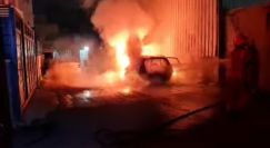  اللد: احتراق سيارة منتصف الليلة دون اصابات 