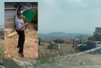 فيديو: إعتداء على رئيس بلدية أم الفحم خلال اعمال بناء دوار حي العيون 