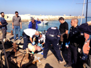  بالفيديو: مصرع صيّاد اثر تعرضه لحادث غرق في ميناء يافا 