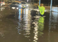  يافا: كثافة الأمطار تغرق بعض المرافق الحيوية في المدينة 