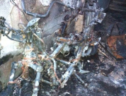 فجر اليوم - حريق دراجة نارية في شارع شديروت يروشلايم يتسبب بأضرار في الممتلكات 