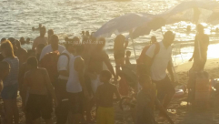  بالصور: غرق شاب على شاطئ بحر الجبلية بمدينة يافا واصابته طفيفة