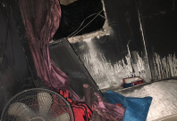 بالصور: احتراق منزل بأكمله في مدينة اللد دون إصابات