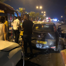 اصابة طفيفة بحادث طرق متسلسل شمال يافا 