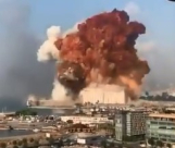  فيديو.. انفجار ضخم يهز العاصمة اللبنانية بيروت