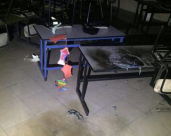 النقب: مجهولون يضرمون النار في مدرسة بمدينة رهط