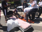  بالصور: إصابة متوسطة لطفل بحادث دهس في مدينة يافا 