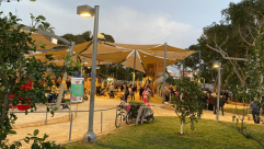 بعد اسابيع من تعطيله .. اعادة افتتاح حديقة الغزازوة بيافا