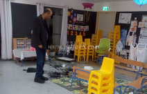  بالصور: مجهولون يعتدون على روضة البنفسجية في اللد ويعبثون بمحتوياتها