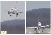  شاهد: لحظات مرعبة عاشها ركاب طائرة تركية أثناء الهبوط بمطار في المانيا