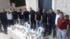  بالصور: عقد راية الصلح بين أبناء العم من عائلة حناوي في مدينة اللد