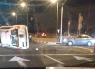 اصابة 3 أشخاص بجروح متفاوتة اثر انقلاب مركبة قرب اللد