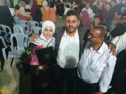  الطالبة جنان الزبارقة من اللد الأولى على جامعة الخليل بمعدل 95.4%