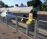  اصابة خطرة لراكب دراجة نارية بحادث طرق في يازور شرق يافا 